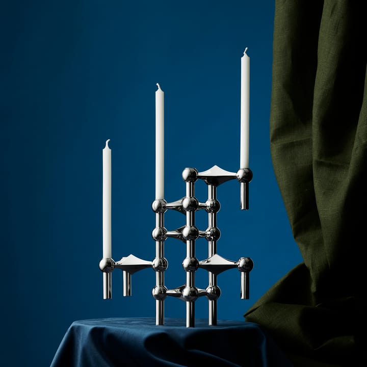 STOFF Nagel candle sticks 3-pack - chromium - STOFF