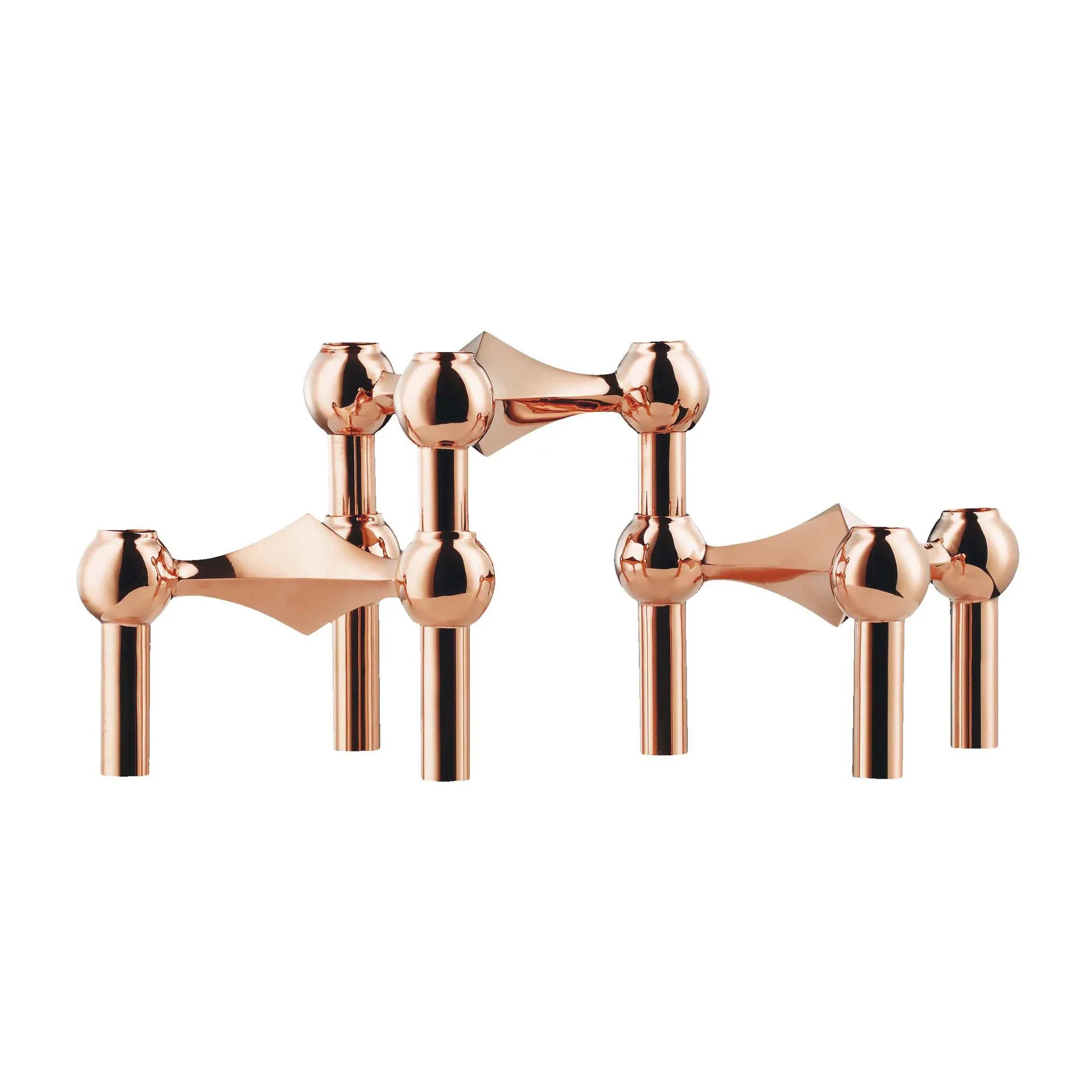 STOFF Nagel candle sticks 3-pack, Rosé gold STOFF