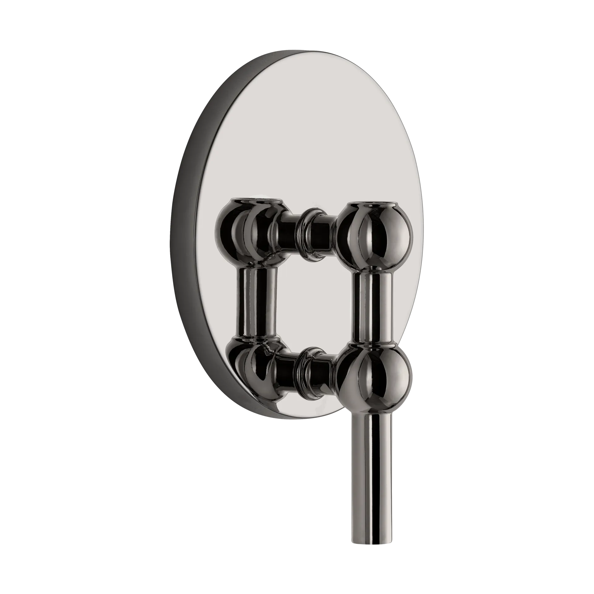 STOFF Nagel candle sticks wall, Black chrome STOFF