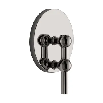 STOFF Nagel candle sticks wall - Black chrome - STOFF