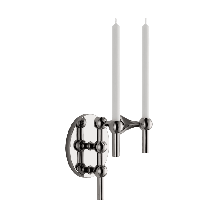 STOFF Nagel candle sticks wall, Black chrome STOFF