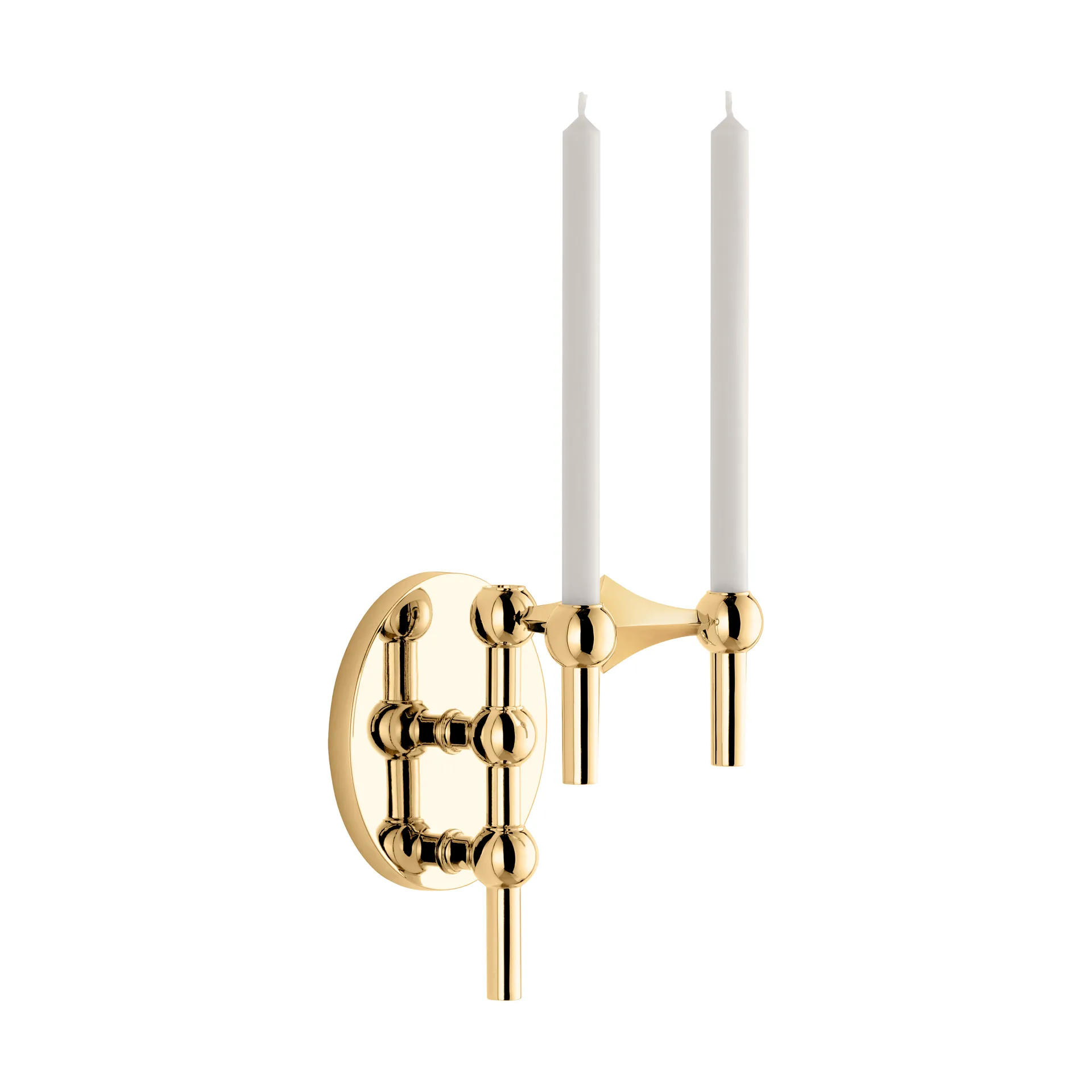STOFF Nagel candle sticks wall, Brass STOFF