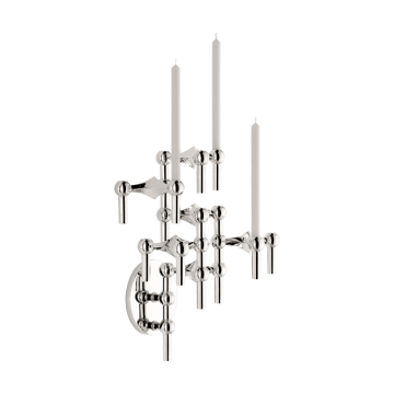 STOFF Nagel candle sticks wall - Chrome - STOFF