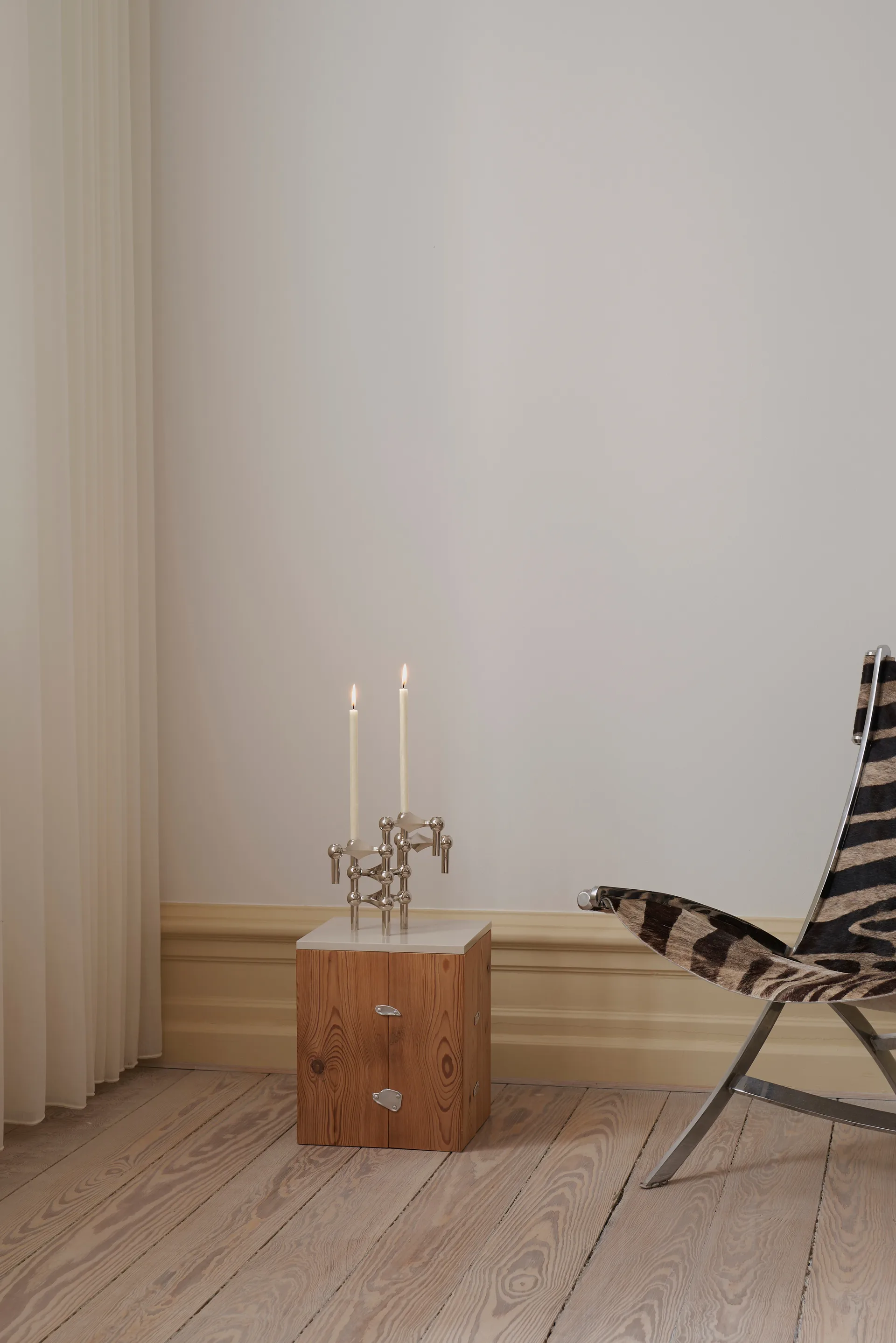 STOFF Nagel candlestick + candles 12-pack STOFF