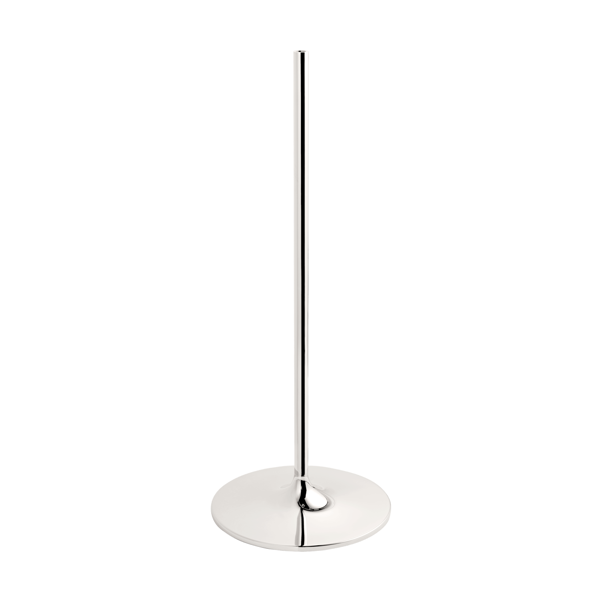 STOFF Nagel floor candle sticks 70 cm Chrome | Scandinavian Design | Candle holders | Silver-coloured