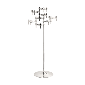 STOFF Nagel floor candle sticks 70 cm - Chrome - STOFF