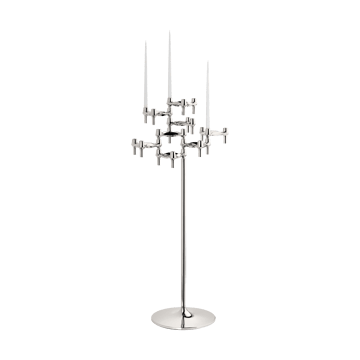 STOFF Nagel floor candle sticks 70 cm - Chrome - STOFF