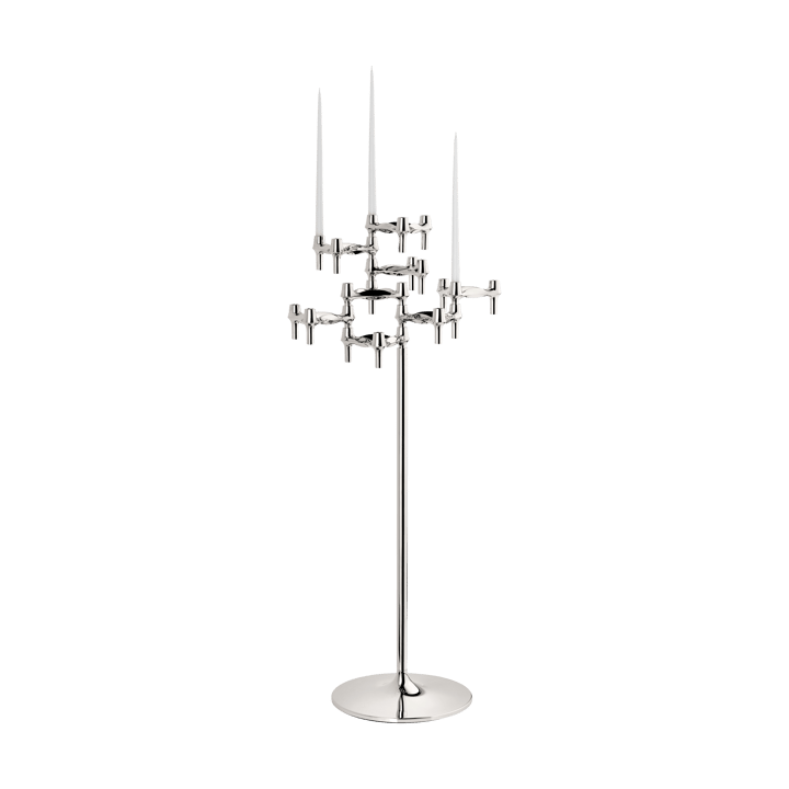 STOFF Nagel floor candle sticks 70 cm - Chrome - STOFF