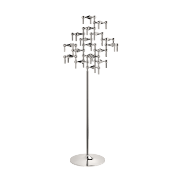 STOFF Nagel floor candle sticks 70 cm - Chrome - STOFF