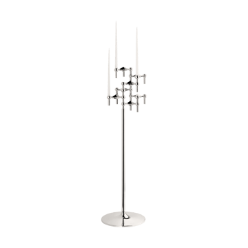 STOFF Nagel floor candle sticks 70 cm - Chrome - STOFF