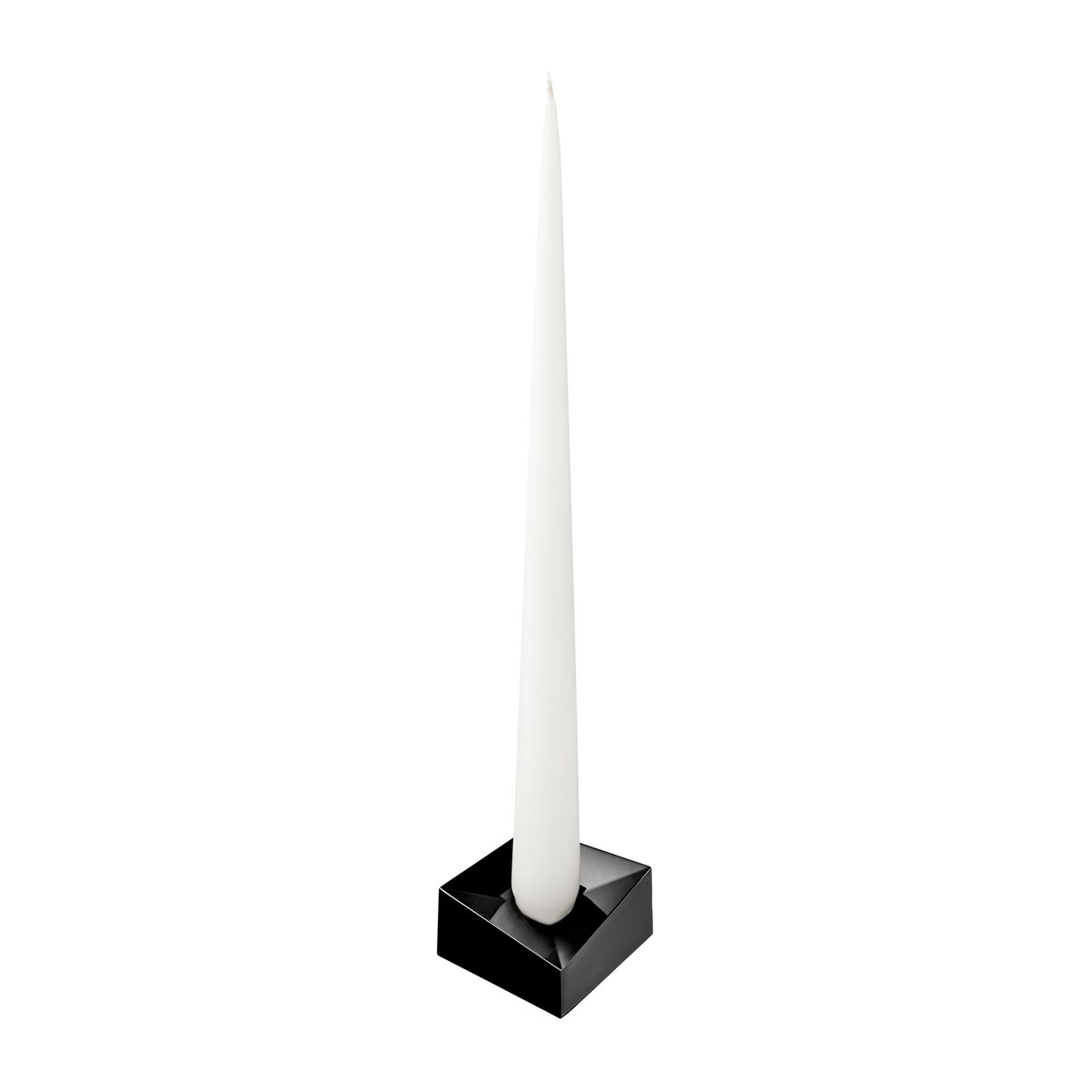 STOFF STOFF Nagel reflect candle holder large 3.2 cm Black chrome