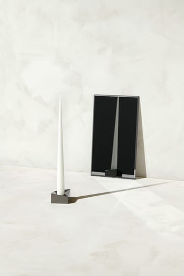 STOFF Nagel reflect candle holder large 3.2 cm - Black chrome - STOFF
