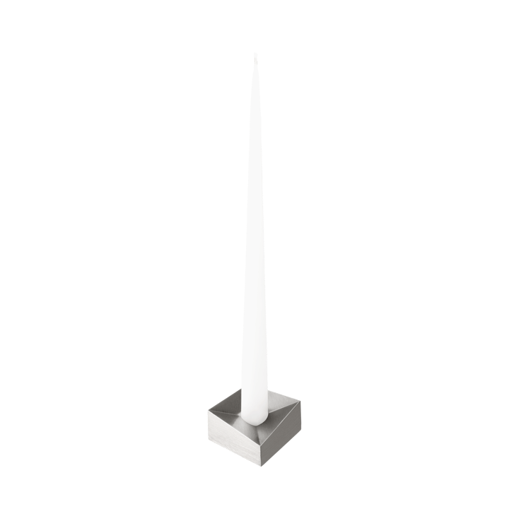 STOFF Nagel reflect candle holder large 3.2 cm - Brushed chrome - STOFF