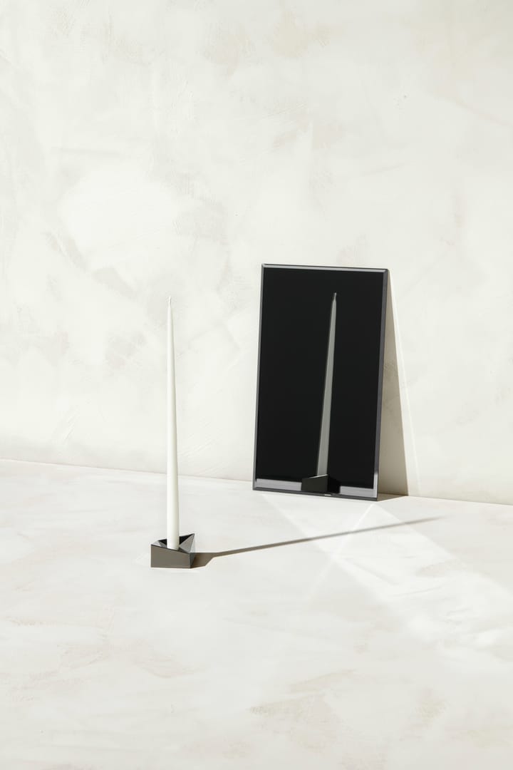 STOFF Nagel reflect candle holder small 2.7 cm - Black chrome - STOFF