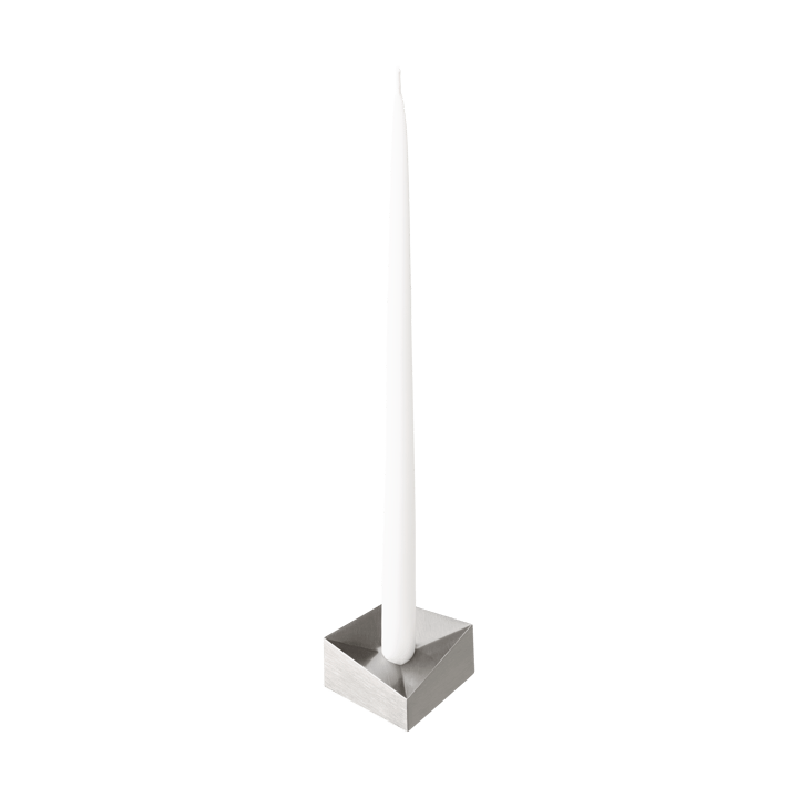 STOFF Nagel reflect candle holder small 2.7 cm - Brushed chrome - STOFF
