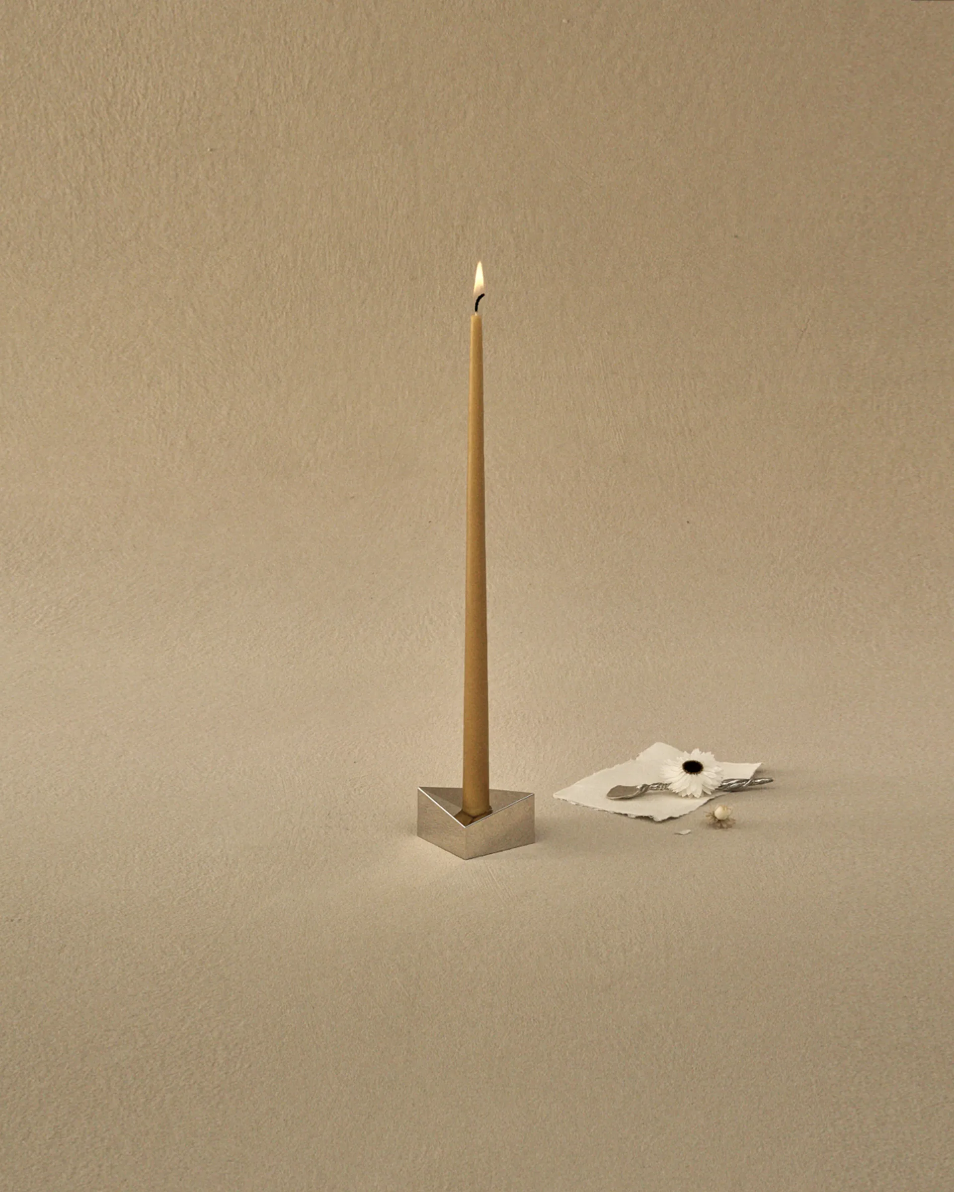 STOFF Nagel reflect candle holder small 2.7 cm, Chrome STOFF