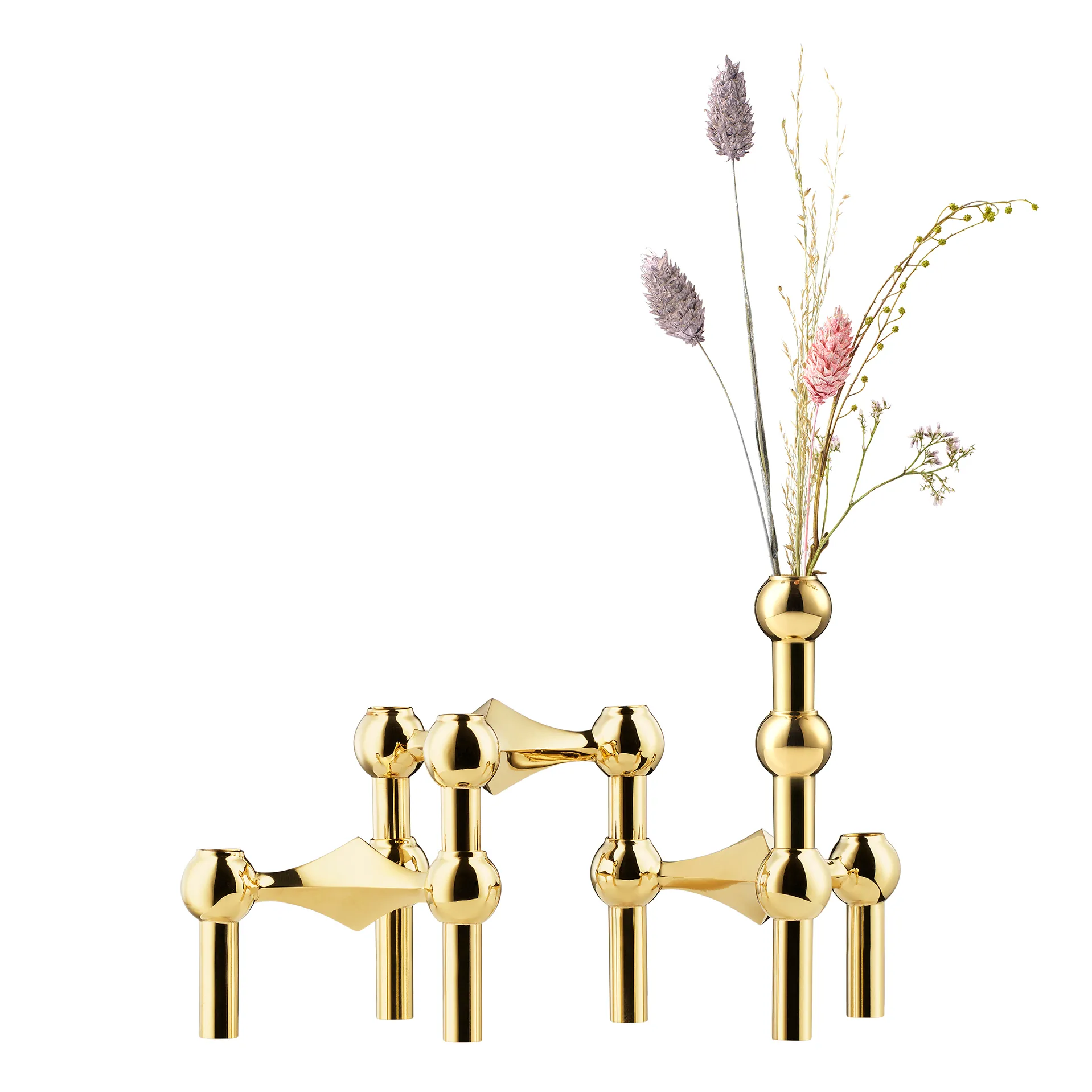 STOFF Nagel vase, Brass STOFF