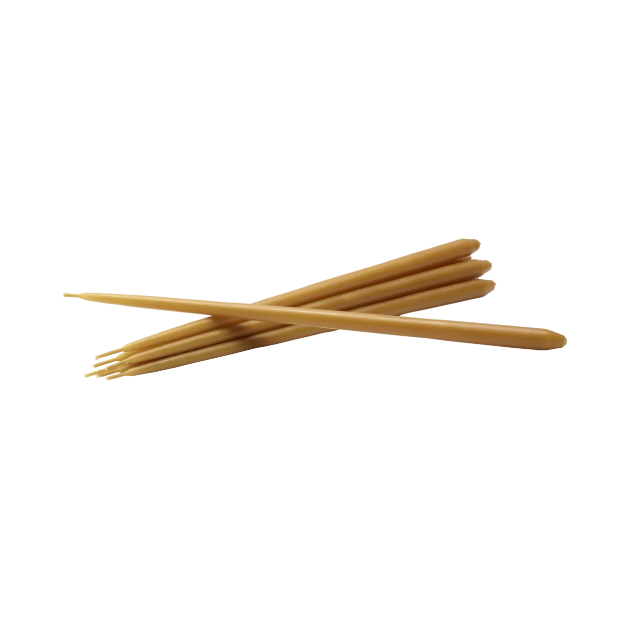 STOFF tapered candle by ester & erik 6-pack, amber STOFF