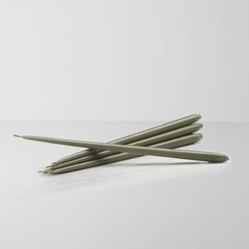 STOFF tapered candle by ester & erik 6-pack - Dusty green - STOFF
