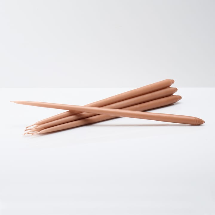 STOFF tapered candle by ester & erik 6-pack - dusty rose - STOFF