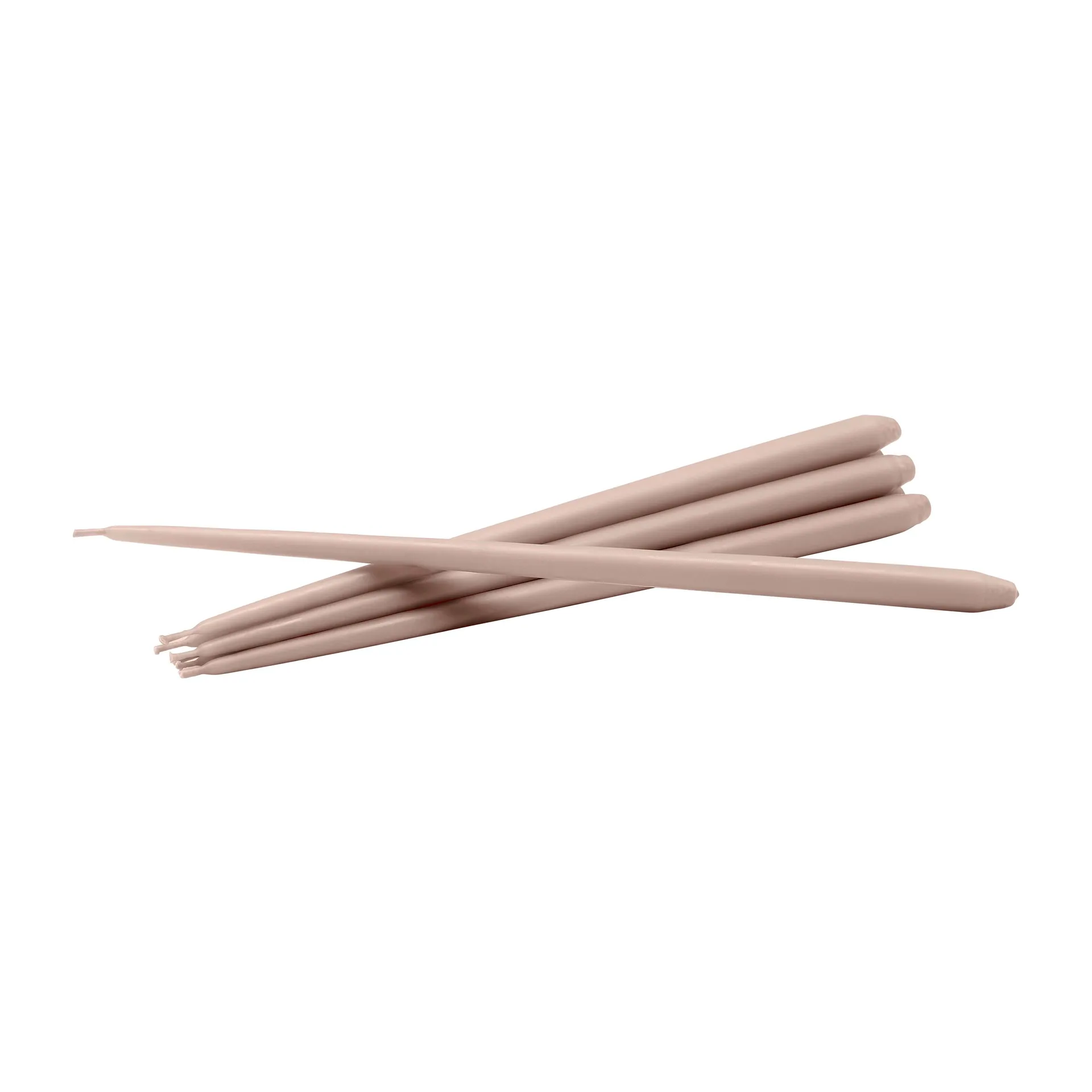 STOFF tapered candle by ester & erik 6-pack, Latte STOFF
