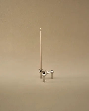 STOFF tapered candle by ester & erik 6-pack - Latte - STOFF