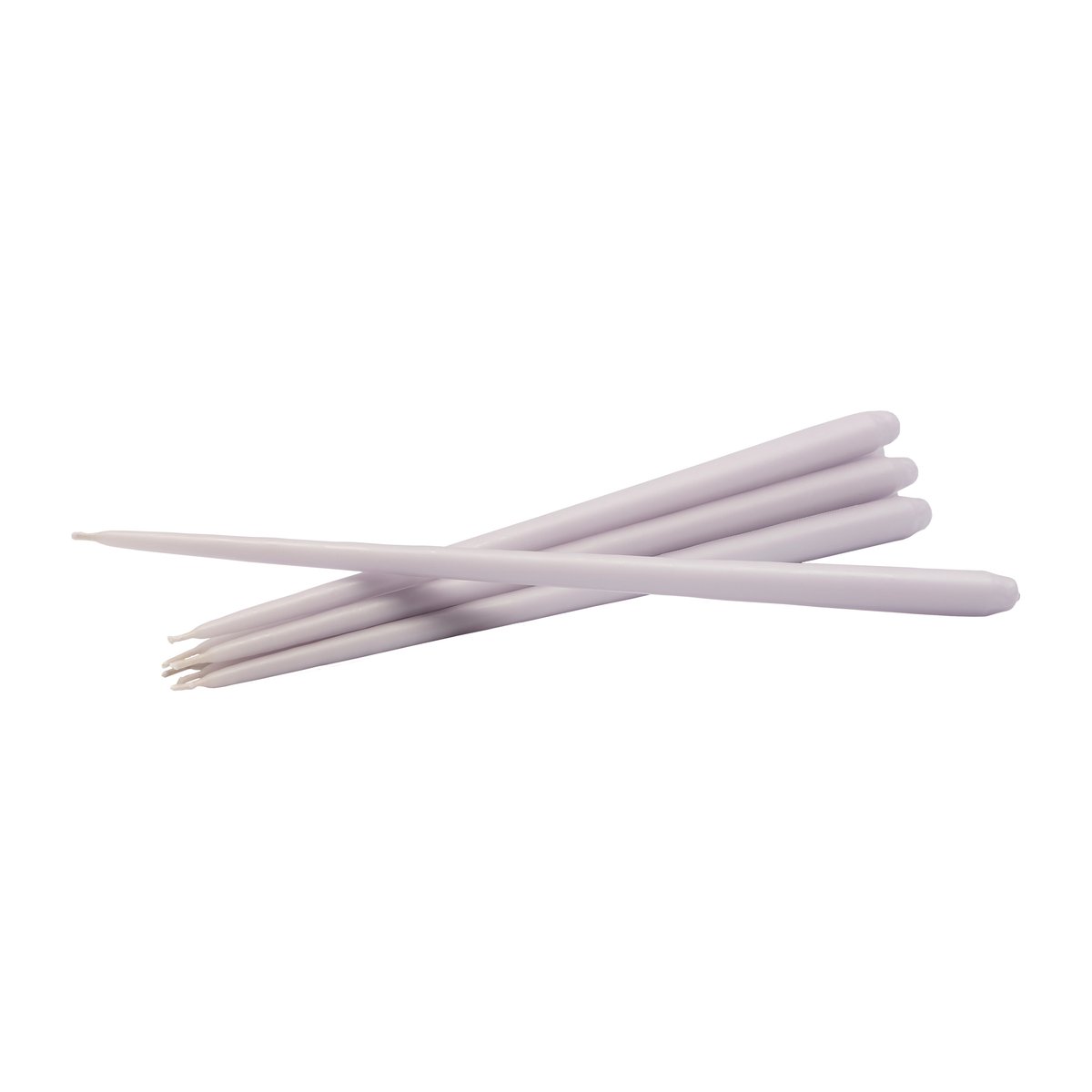 STOFF tapered candle by ester & erik 6-pack Light lavender