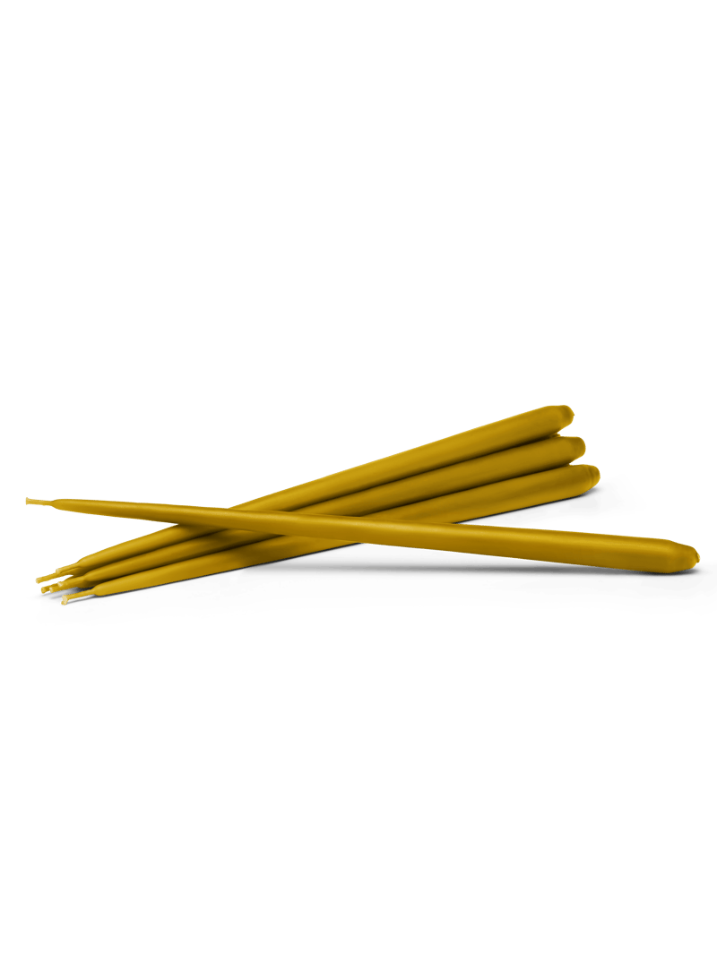 STOFF STOFF tapered candle by ester & erik 6-pack Mustard