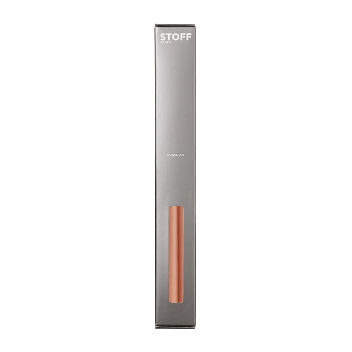 STOFF tapered candle by ester & erik 6-pack, Powder rose STOFF