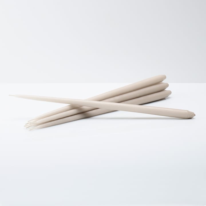 STOFF tapered candle by ester & erik 6-pack - sand - STOFF