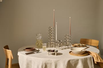 STOFF tapered candle by ester & erik 6-pack - Soft brown - STOFF