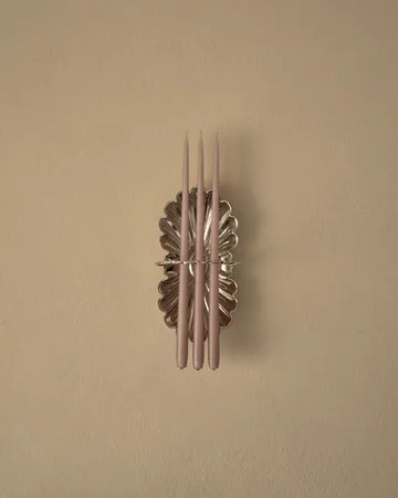 STOFF tapered candle by ester & erik 6-pack - Soft rose - STOFF