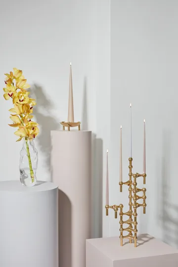 STOFF tapered candle by ester & erik 6-pack - Soft rose - STOFF