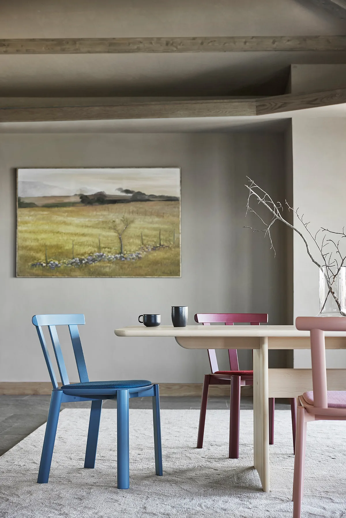 Alt table 320x110 cm birch, Light matte lacquer Stolab