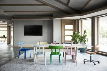 Alt table 320x110 cm birch - Light matte lacquer - Stolab