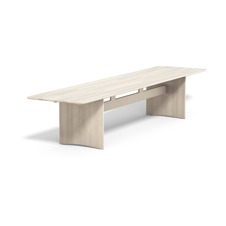 Stolab Alt table 90x385 cm birch Light matte lacquer