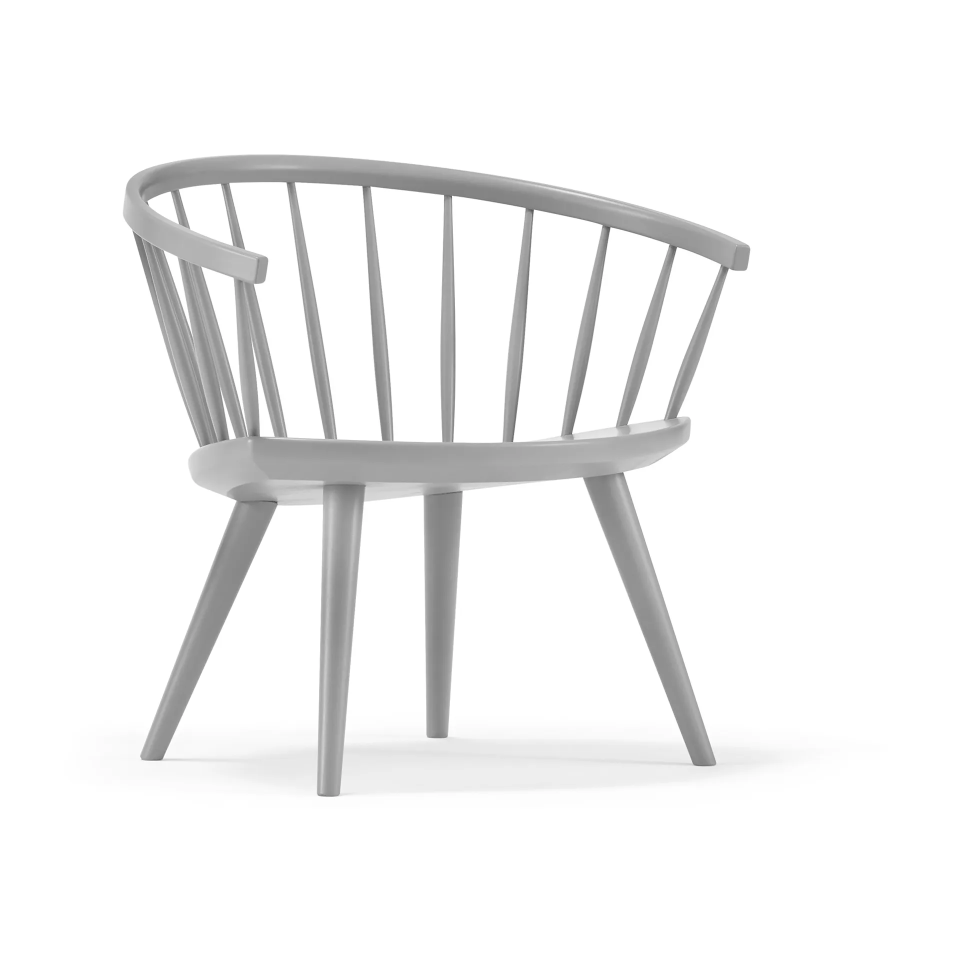Arka lounge chair birch, Light grey Stolab