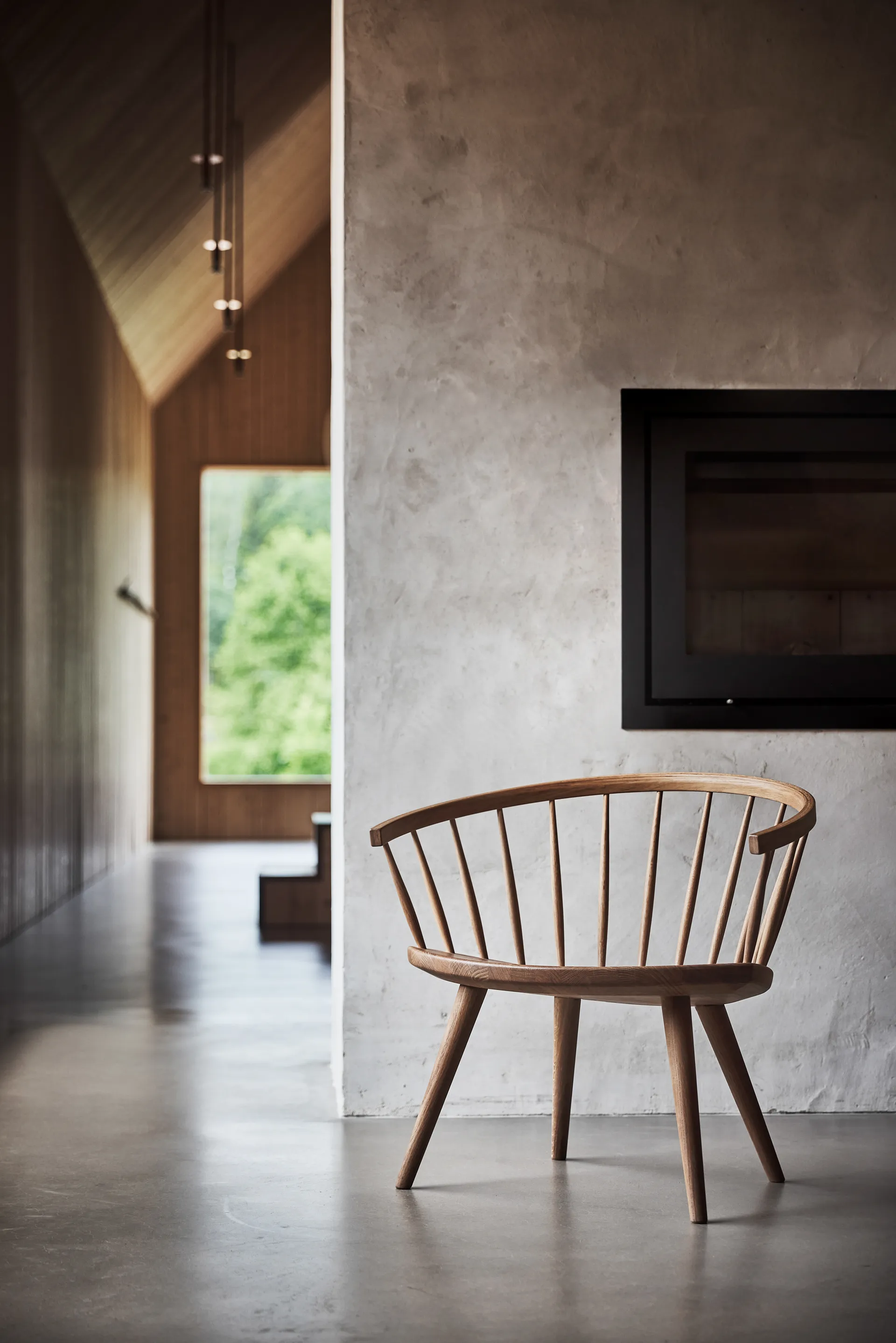 Arka lounges chair oak, Natural oil Stolab