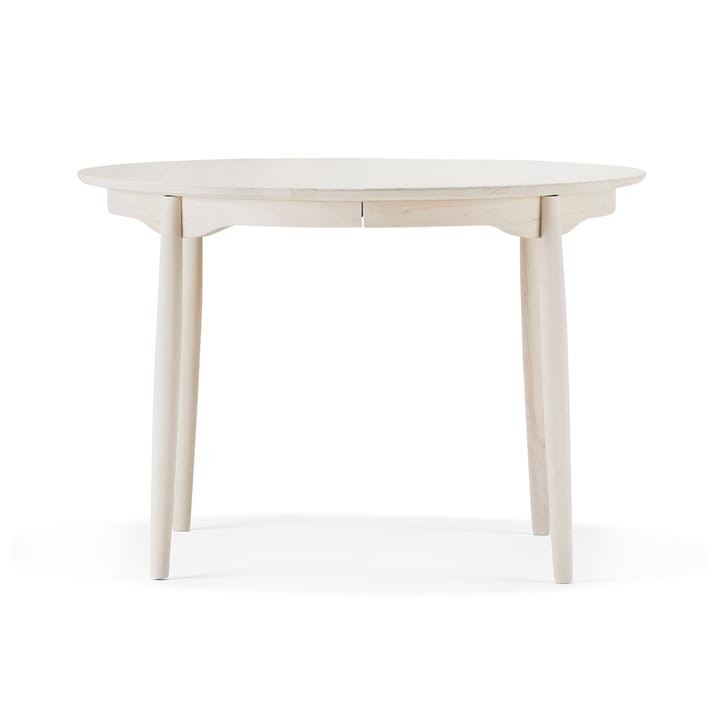 Carl dining table Ø115. divided - Birch white oil - Stolab