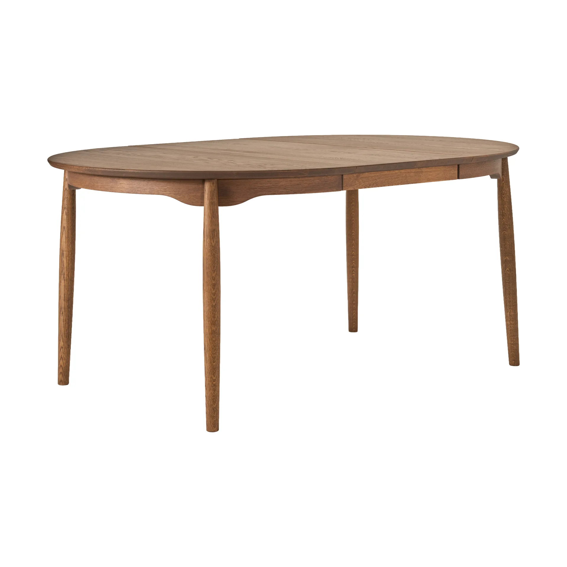 Carl dining table Ø115. divided, Chocolate brown oil Special Edition (oak), Ø115 cm Stolab