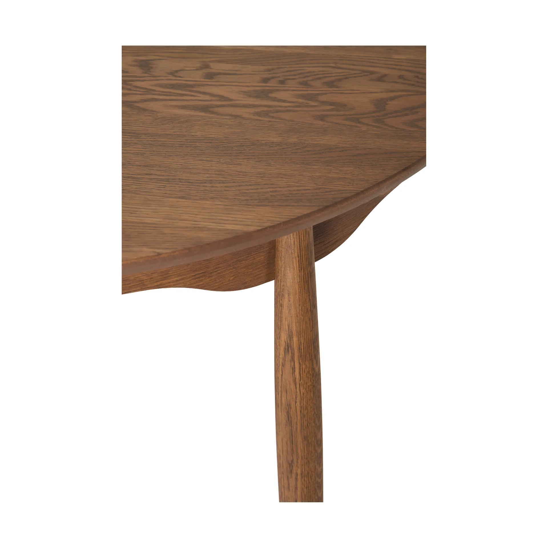 Carl dining table Ø115. divided, Chocolate brown oil Special Edition (oak), Ø115 cm Stolab
