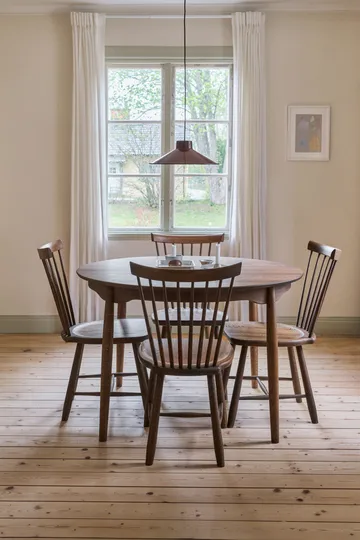 Carl dining table Ø115. divided - Chocolate brown oil Special Edition (oak), Ø115 cm - Stolab