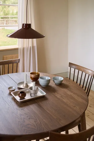Carl dining table Ø115. divided - Chocolate brown oil Special Edition (oak), Ø115 cm - Stolab