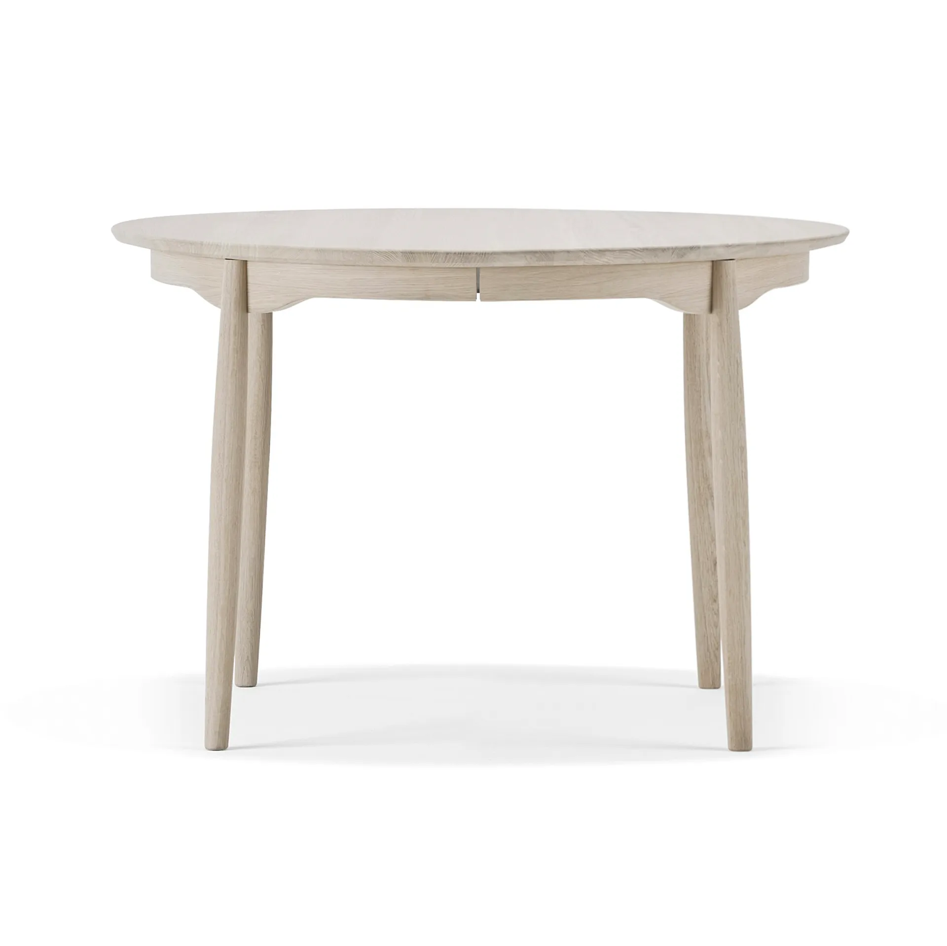 Carl dining table Ø115. divided, Light oak -matte lacquered Stolab