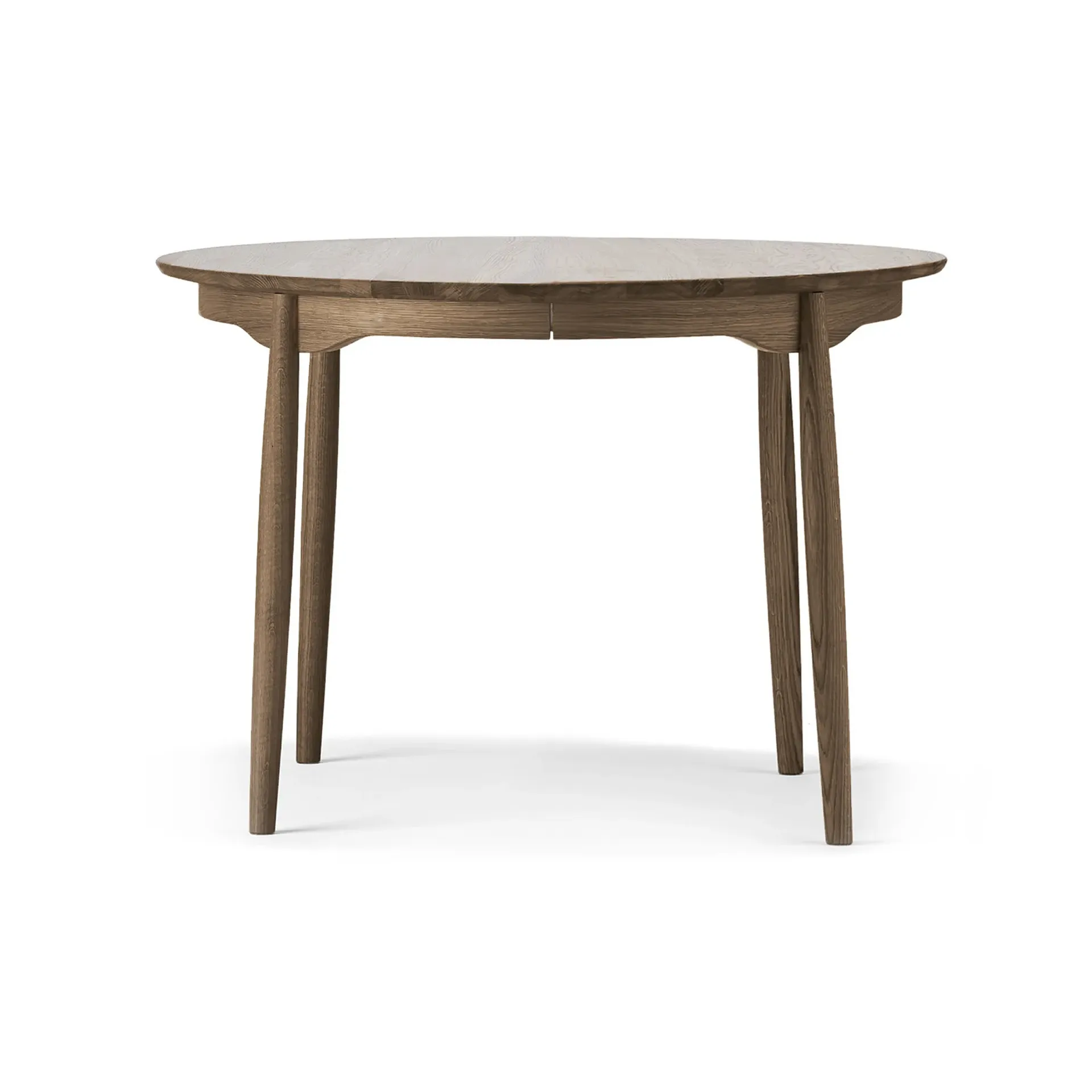 Carl dining table Ø115. divided, Smoked oak Stolab