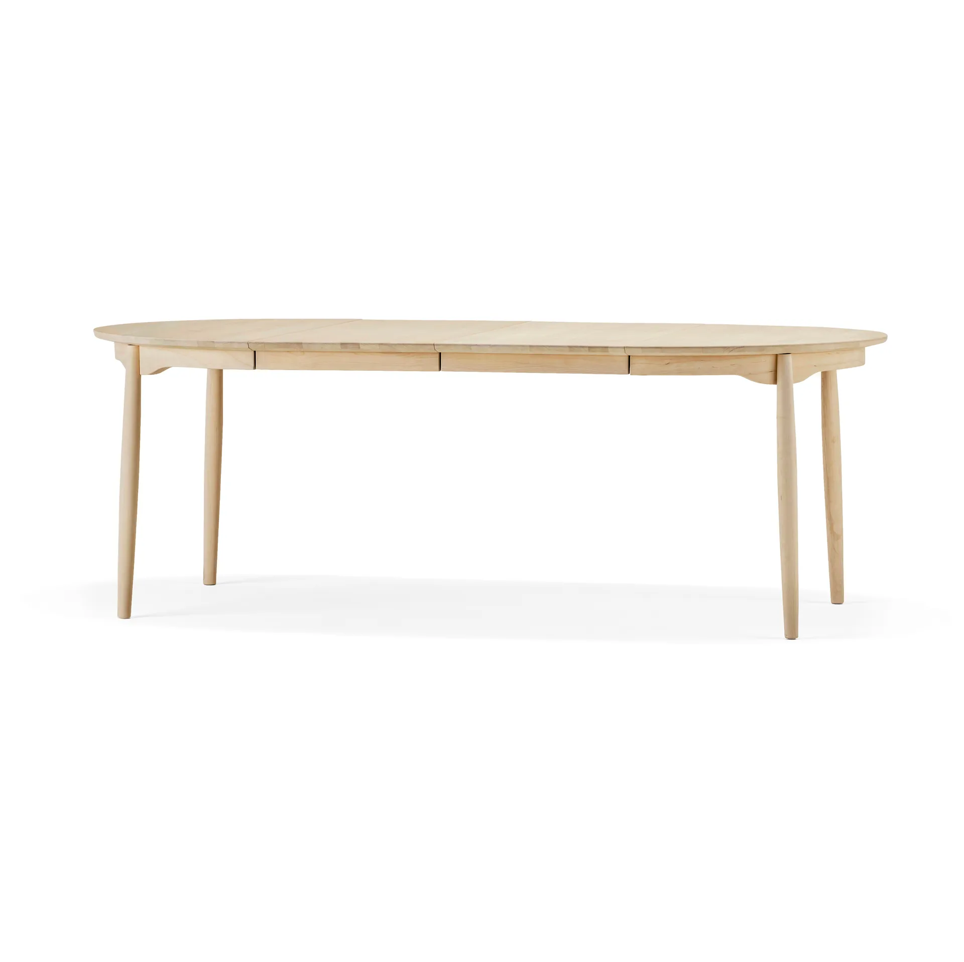 Carl dining table birch, Natural oil. 2 inserts Stolab