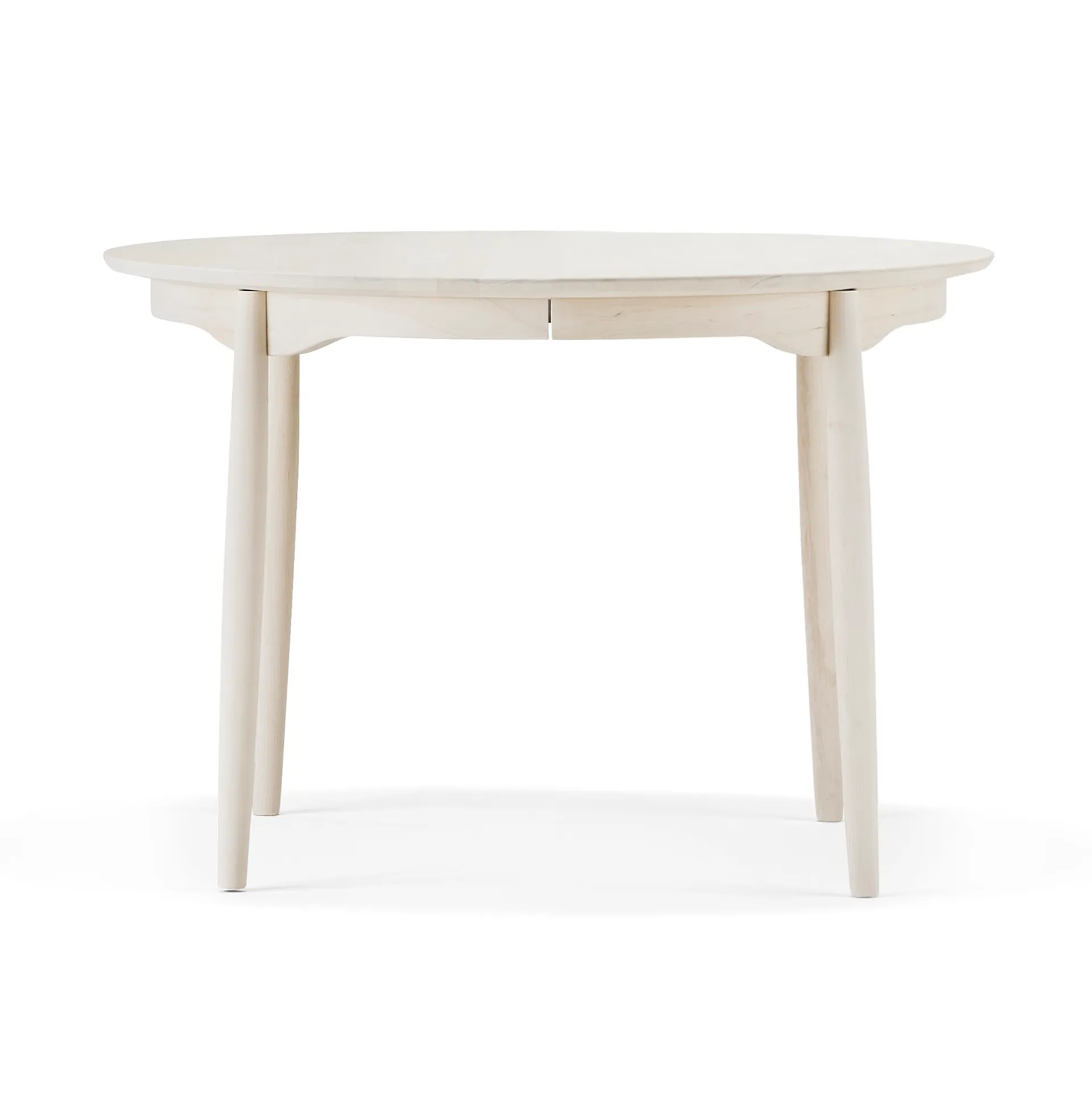 Carl dining table birch, white oiled. fixed disc (cannot dismantle) Stolab