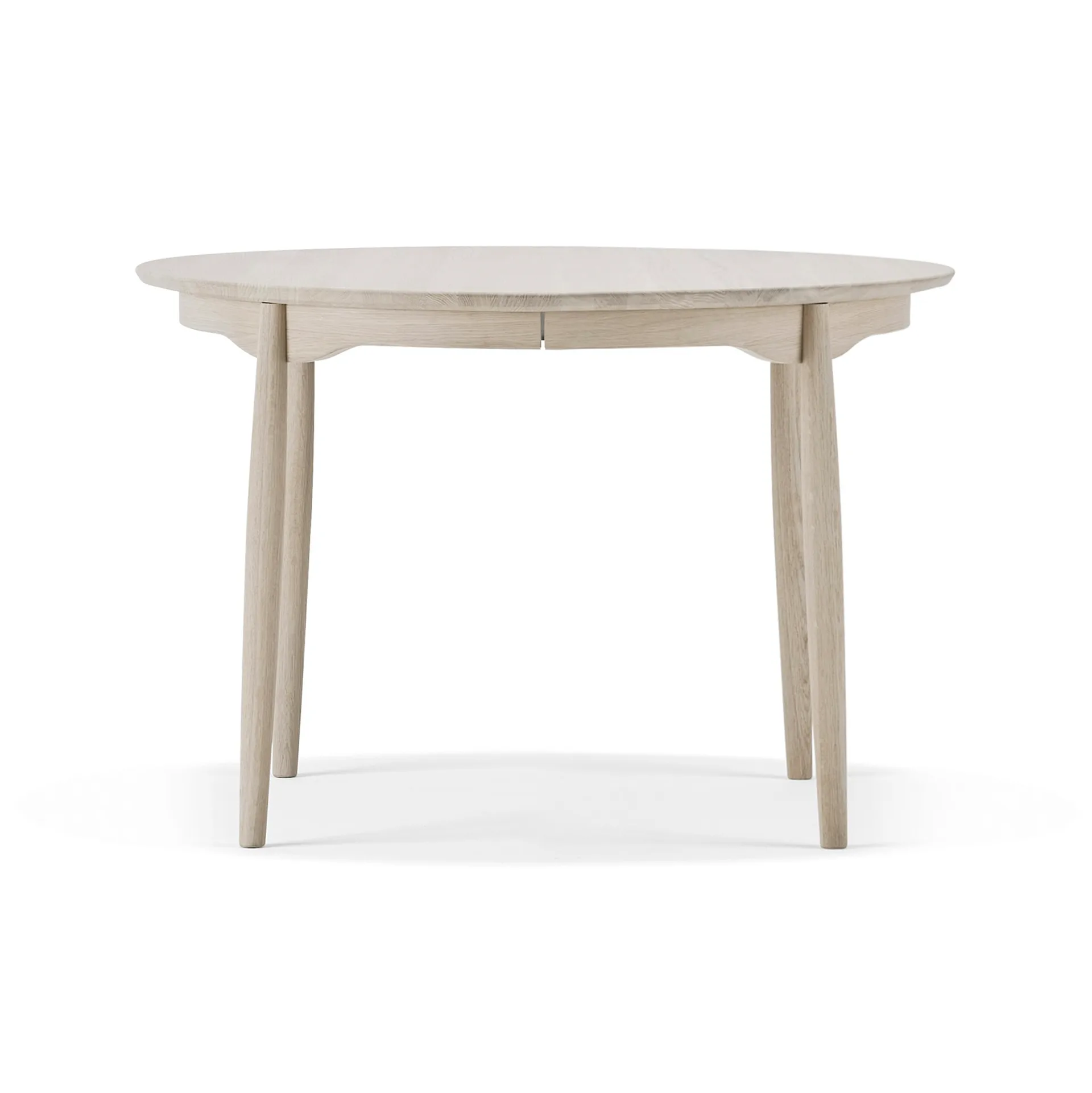 Carl dining table fixed disc (cannot dismantle) Ø115 cm, Oak light matt lacquer Stolab