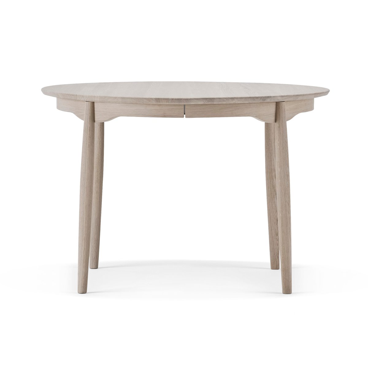 Stolab Carl dining table fixed disc (cannot dismantle) o115 cm White oiled oak
