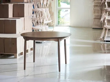 Carl dining table oak - Smoked oak, divisible - Stolab